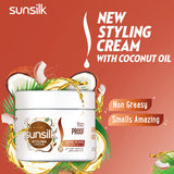 GETIT.QA- Qatar’s Best Online Shopping Website offers SUNSILK FRIZZ PROOF STYLING CREAM WITH COCONUT OIL 275 ML at the lowest price in Qatar. Free Shipping & COD Available!