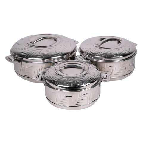 GETIT.QA- Qatar’s Best Online Shopping Website offers CHEFLINE STAINLESS STEEL HOT POT ROYAL NAKSH 1.5LTR 2.5LTR 3.5LTR at the lowest price in Qatar. Free Shipping & COD Available!