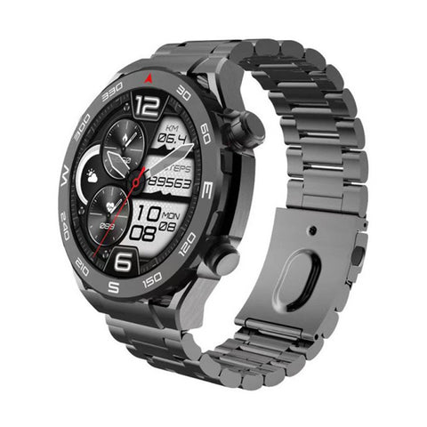 GETIT.QA- Qatar’s Best Online Shopping Website offers TRANDS SMART WATCH WITH STEEL AND SILICONE STRAP TR-SW40 at the lowest price in Qatar. Free Shipping & COD Available!