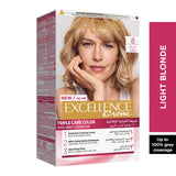 GETIT.QA- Qatar’s Best Online Shopping Website offers L'OREAL PARIS EXCELLENCE CREME COLOR 8 LIGHT BLONDE 1 PKT at the lowest price in Qatar. Free Shipping & COD Available!