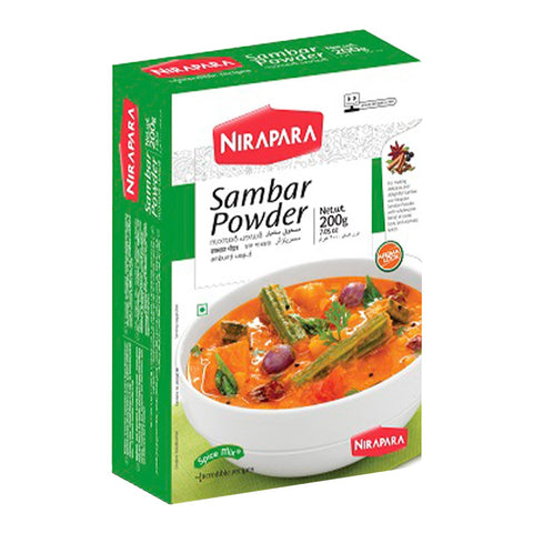 GETIT.QA- Qatar’s Best Online Shopping Website offers NIRAPARA SAMBAR POWDER 200 G
 at the lowest price in Qatar. Free Shipping & COD Available!