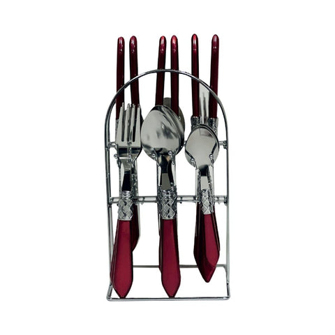 GETIT.QA- Qatar’s Best Online Shopping Website offers CHEFLINE STAINLESS STEEL CUTLERY 24PCS GP340PG440PR at the lowest price in Qatar. Free Shipping & COD Available!