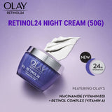 GETIT.QA- Qatar’s Best Online Shopping Website offers OLAY REGENERIST RETINOL 24 NIGHT MOISTURIZER 50 G at the lowest price in Qatar. Free Shipping & COD Available!