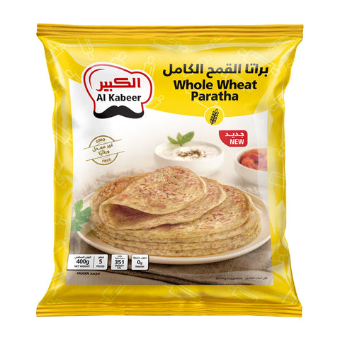 GETIT.QA- Qatar’s Best Online Shopping Website offers AL KABEER FROZEN WHOLE WHEAT PARATHA 5 PCS 400 G at the lowest price in Qatar. Free Shipping & COD Available!