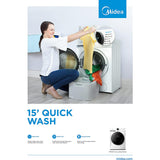 GETIT.QA- Qatar’s Best Online Shopping Website offers MIDEA FRONT LOAD WASHING MACHINE, 10 KG, 1400 RPM, WHITE, MF200W100WBW at the lowest price in Qatar. Free Shipping & COD Available!