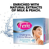 GETIT.QA- Qatar’s Best Online Shopping Website offers FEM USA FAIRNESS CREME BLEACH WITH MILK & PEACH 100 G at the lowest price in Qatar. Free Shipping & COD Available!