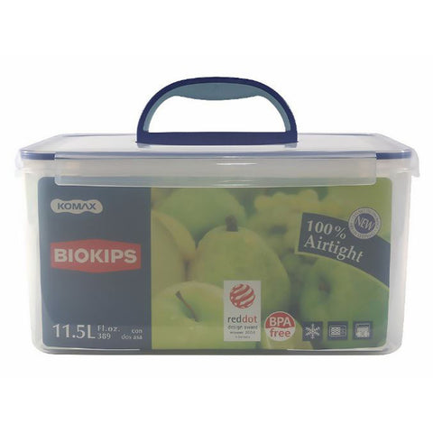 GETIT.QA- Qatar’s Best Online Shopping Website offers KOMAX BIOKIPS PLASTIC FOOD CONTAINER-- 11.5 L-- AIR TIGHT-- SEMI TRANSPARENT-- KOM.K0171600 at the lowest price in Qatar. Free Shipping & COD Available!