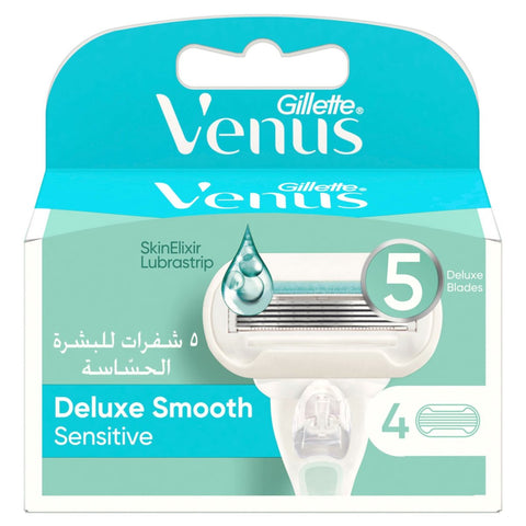 GETIT.QA- Qatar’s Best Online Shopping Website offers GILLETTE VENUS SENSITIVE EXTRA SMOOTH 4 PCS at the lowest price in Qatar. Free Shipping & COD Available!