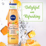 GETIT.QA- Qatar’s Best Online Shopping Website offers NIVEA FRESH BLENDS REFRESHING SHOWER GEL APRICOT MANGO RICE MILK 300 ML at the lowest price in Qatar. Free Shipping & COD Available!