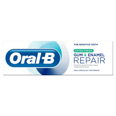 GETIT.QA- Qatar’s Best Online Shopping Website offers ORAL B GUM & ENAMEL REPAIR EXTRA FRESH TOOTHPASTE-- 75 ML at the lowest price in Qatar. Free Shipping & COD Available!