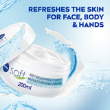 GETIT.QA- Qatar’s Best Online Shopping Website offers NIVEA MOISTURISING CREAM SOFT REFRESHING JAR 200 ML at the lowest price in Qatar. Free Shipping & COD Available!