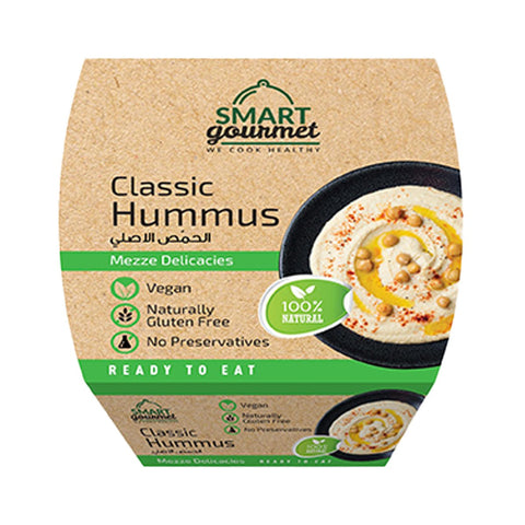 GETIT.QA- Qatar’s Best Online Shopping Website offers SMART GOURMET CLASSIC HUMMUS 225 G at the lowest price in Qatar. Free Shipping & COD Available!