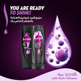 GETIT.QA- Qatar’s Best Online Shopping Website offers SUNSILK STUNNING BLACK SHINE SHAMPOO 700 ML at the lowest price in Qatar. Free Shipping & COD Available!