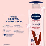 GETIT.QA- Qatar’s Best Online Shopping Website offers VASELINE ESSENTIAL EVEN TONE PERFECT 10 BODY LOTION 400 ML at the lowest price in Qatar. Free Shipping & COD Available!