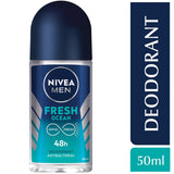 GETIT.QA- Qatar’s Best Online Shopping Website offers NIVEA MEN DEODORANT ROLL-ON FRESH OCEAN AQUA SCENT 50 ML at the lowest price in Qatar. Free Shipping & COD Available!