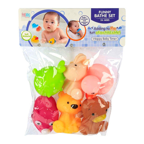 GETIT.QA- Qatar’s Best Online Shopping Website offers FIRST STEP BABY BATH TOY 6PCS SET BLS86-37 ASSORTED at the lowest price in Qatar. Free Shipping & COD Available!