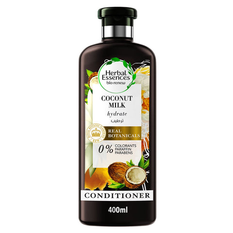 GETIT.QA- Qatar’s Best Online Shopping Website offers HERBAL ESSENCES BIO: RENEW HYDRATE COCONUT MILK CONDITIONER 400 ML at the lowest price in Qatar. Free Shipping & COD Available!