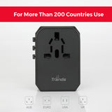 GETIT.QA- Qatar’s Best Online Shopping Website offers TRANDS UNIVERSAL POWER ADAPTER, BLACK, TR-UAD862 at the lowest price in Qatar. Free Shipping & COD Available!