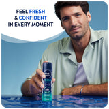 GETIT.QA- Qatar’s Best Online Shopping Website offers NIVEA MEN DEODORANT FOR MEN FRESH OCEAN SPRAY 150 ML at the lowest price in Qatar. Free Shipping & COD Available!