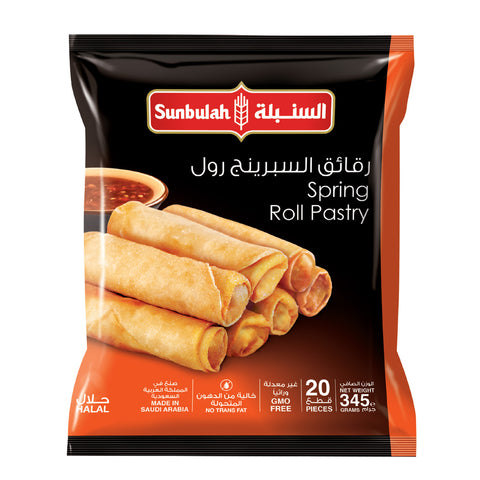 GETIT.QA- Qatar’s Best Online Shopping Website offers SUNBULAH SPRING ROLL PASTRY 345 G at the lowest price in Qatar. Free Shipping & COD Available!