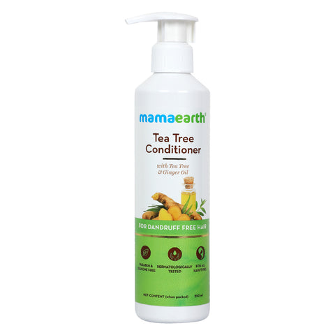 GETIT.QA- Qatar’s Best Online Shopping Website offers MAMAEARTH TEA TREE & GINGER CONDITIONER 250 ML at the lowest price in Qatar. Free Shipping & COD Available!