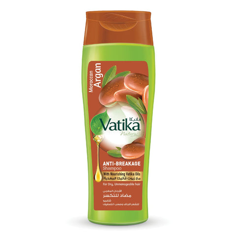 GETIT.QA- Qatar’s Best Online Shopping Website offers VATIKA NATURALS MOROCCAN ARGAN ANTI-BREAKAGE SHAMPOO FOR DRY-- UNMANAGEABLE HAIR 400 ML at the lowest price in Qatar. Free Shipping & COD Available!