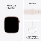 GETIT.QA- Qatar’s Best Online Shopping Website offers PRE-ORDER APPLE WATCH SERIES 10 GPS, 42MM ROSE GOLD ALUMINIUM CASE WITH LIGHT BLUSH SPORT BAND - S/M, MWWH3QA/A at the lowest price in Qatar. Free Shipping & COD Available!