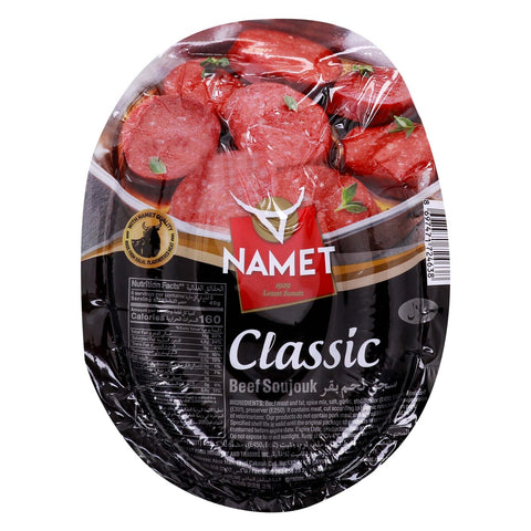 GETIT.QA- Qatar’s Best Online Shopping Website offers NAMET CLASSIC BEEF SOUJOUK 225 G at the lowest price in Qatar. Free Shipping & COD Available!