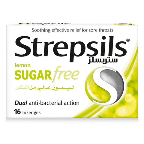 GETIT.QA- Qatar’s Best Online Shopping Website offers STREPSILS SORE THROAT RELIEF LEMON SUGAR FREE 16 PCS at the lowest price in Qatar. Free Shipping & COD Available!