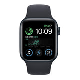 GETIT.QA- Qatar’s Best Online Shopping Website offers APPLE WATCH SE (2ND GENERATION) GPS + CELLULAR, 40 MM, MIDNIGHT ALUMINIUM CASE WITH MIDNIGHT SPORT BAND, REGULAR at the lowest price in Qatar. Free Shipping & COD Available!