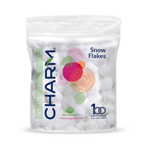 GETIT.QA- Qatar’s Best Online Shopping Website offers SANITA CHARM SNOW FLAKES COTTON BALLS 100PCS at the lowest price in Qatar. Free Shipping & COD Available!