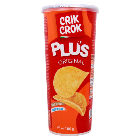 GETIT.QA- Qatar’s Best Online Shopping Website offers CRIK CROK PLUS GLUTEN FREE ORIGINAL CHIPS 100 G at the lowest price in Qatar. Free Shipping & COD Available!