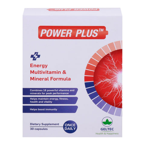 GETIT.QA- Qatar’s Best Online Shopping Website offers POWER PLUS ENERGY MULTIVITAMIN & MINERAL FORMULA CAPSULE 30 PCS at the lowest price in Qatar. Free Shipping & COD Available!