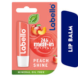 GETIT.QA- Qatar’s Best Online Shopping Website offers LABELLO LIP BALM MOISTURISING LIP CARE PEACH SHINE 4.8 G at the lowest price in Qatar. Free Shipping & COD Available!