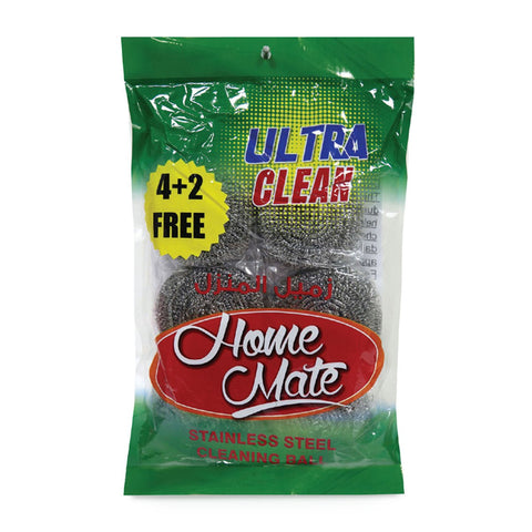 GETIT.QA- Qatar’s Best Online Shopping Website offers HOME MATE STAINLESS STEEL CLEANING BALL 4+2
 at the lowest price in Qatar. Free Shipping & COD Available!