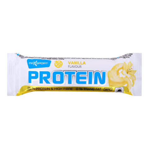 GETIT.QA- Qatar’s Best Online Shopping Website offers MAX SPORT GLUTEN FREE VANILLA FLAVOUR PROTEIN BAR 60 G
 at the lowest price in Qatar. Free Shipping & COD Available!