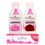 GETIT.QA- Qatar’s Best Online Shopping Website offers ENCHANTEUR SATIN SMOOTH PERFUMED LOTION ASSORTED VALUE PACK 2 X 225 ML at the lowest price in Qatar. Free Shipping & COD Available!