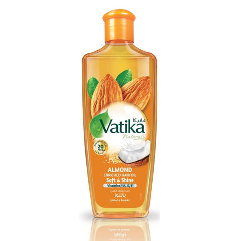 GETIT.QA- Qatar’s Best Online Shopping Website offers VATIKA NATURALS ALMOND-- COCONUT & SESAME ENRICHED HAIR OIL SOFT & SHINE 300 ML at the lowest price in Qatar. Free Shipping & COD Available!