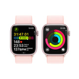 GETIT.QA- Qatar’s Best Online Shopping Website offers APPLE WATCH SERIES 9 GPS, PINK ALUMINIUM CASE WITH LIGHT PINK SPORT LOOP, 41 MM, MR953QA/A at the lowest price in Qatar. Free Shipping & COD Available!