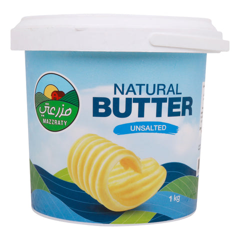 GETIT.QA- Qatar’s Best Online Shopping Website offers MAZZRATY NATURAL UNSALTED BUTTER 1 KG at the lowest price in Qatar. Free Shipping & COD Available!