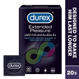 GETIT.QA- Qatar’s Best Online Shopping Website offers DUREX EXTENDED PLEASURE CONDOM 20 PCS at the lowest price in Qatar. Free Shipping & COD Available!