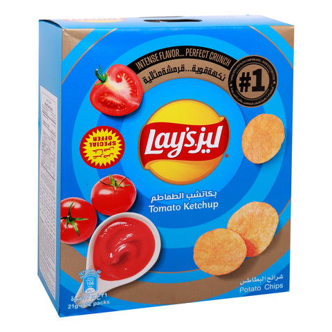 GETIT.QA- Qatar’s Best Online Shopping Website offers LAYS CHIPS TOM.KTCHP 12X21G PO at the lowest price in Qatar. Free Shipping & COD Available!
