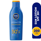 GETIT.QA- Qatar’s Best Online Shopping Website offers NIVEA SUN LOTION SUN PROTECT & MOISTURE SPF50+ 200 ML at the lowest price in Qatar. Free Shipping & COD Available!