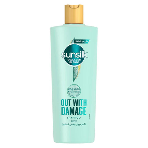 GETIT.QA- Qatar’s Best Online Shopping Website offers SUNSILK OUT WITH DAMAGE COLLAGEN SHAMPOO 350 ML at the lowest price in Qatar. Free Shipping & COD Available!