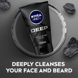 GETIT.QA- Qatar’s Best Online Shopping Website offers NIVEA MEN DEEP FACE & BEARD WASH BLACK CARBON 100 ML at the lowest price in Qatar. Free Shipping & COD Available!