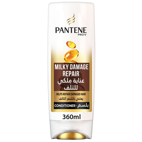 GETIT.QA- Qatar’s Best Online Shopping Website offers PANTENE PRO-V MILKY DAMAGE REPAIR CONDITIONER-- 360 ML at the lowest price in Qatar. Free Shipping & COD Available!