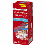 GETIT.QA- Qatar’s Best Online Shopping Website offers DIAMOND ULTRA STRONG FREEZER MEDIUM ZIPPER BAGS OXO-BIODEGRADABLE SIZE 26.8 CM X 24.4 CM 20PCS at the lowest price in Qatar. Free Shipping & COD Available!