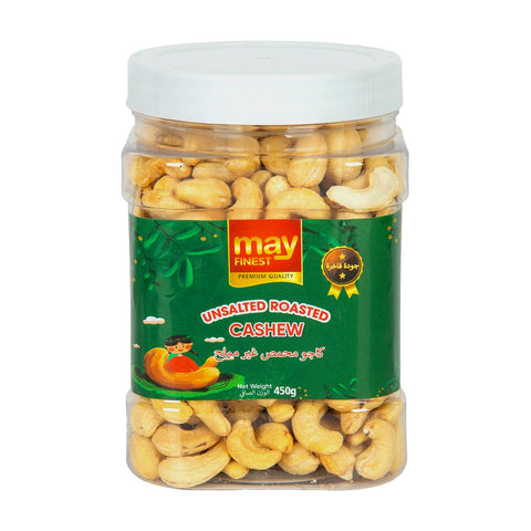 GETIT.QA- Qatar’s Best Online Shopping Website offers MAY FINEST UNSALTED ROASTED CASHEW 450 G at the lowest price in Qatar. Free Shipping & COD Available!