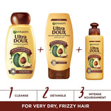 GETIT.QA- Qatar’s Best Online Shopping Website offers GARNIER ULTRA DOUX AVOCADO OIL AND SHEA BUTTER NOURISHING CONDITIONER 400 ML at the lowest price in Qatar. Free Shipping & COD Available!