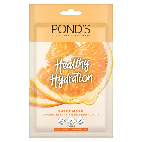 GETIT.QA- Qatar’s Best Online Shopping Website offers POND'S HEALTHY HYDRATION ORANGE NECTAR SHEET MASK-- 25 ML at the lowest price in Qatar. Free Shipping & COD Available!